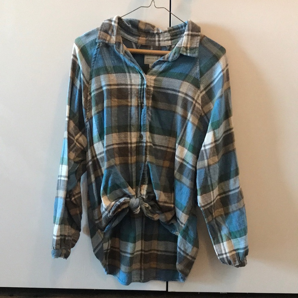 American Eagle Flannel Button Up - image 1